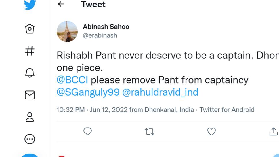 Fans don't want Rishabh Pant as captain