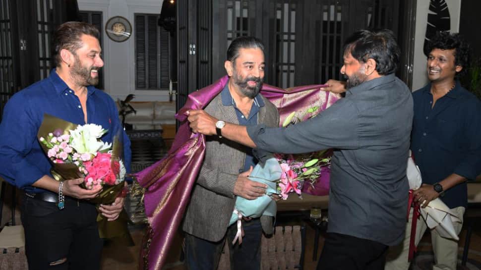 Kamal Haasan honoured by Salman Khan and Chiranjeevi for ‘Vikram’ success