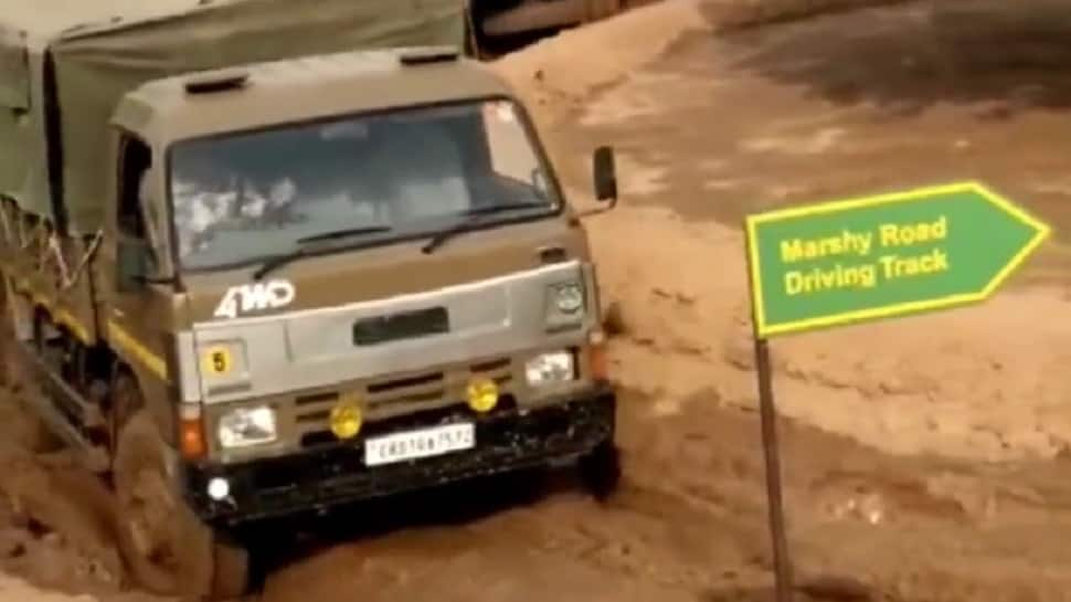 ITBP creates test track to train drivers on slippery roads in difficult terrains - Watch Video