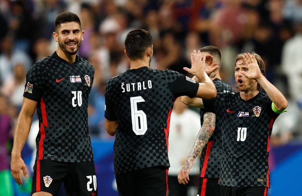 Croatia football team celebrate their 1-0 win over France in their UEFA Nations League match. Les Bleus looked short of ideas in a defeat to Denmark plus draws against Croatia and Austria before Monday’s loss to the team they beat in the World Cup final four years ago. (Photo: Reuters)