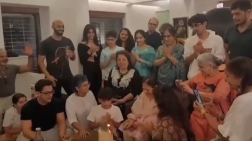 Aamir Khan celebrates mom Zeenat&#039;s birthday along with ex-wife Kiran Rao and son Azad