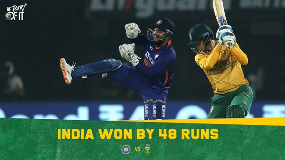 IND vs SA 3rd T20I: India defeat Proteas by 48 runs to stay alive in series