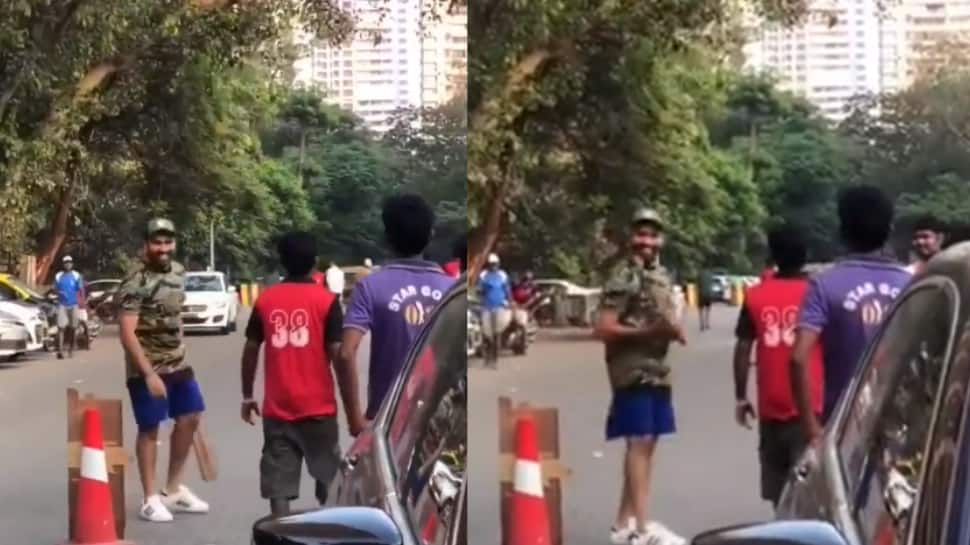 WATCH: India captain Rohit Sharma plays gully cricket with his fans ahead of England tour