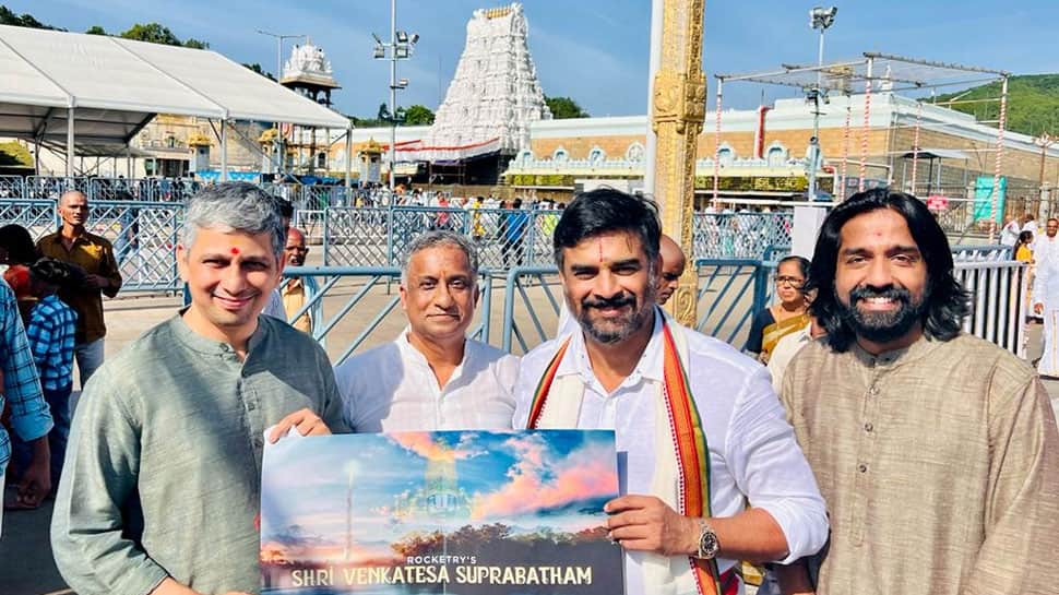 R Madhavan&#039;s Rocketry: The Nambi Effect making video of music album launch at Sri Venkateswara Temple in Tirupati - Watch