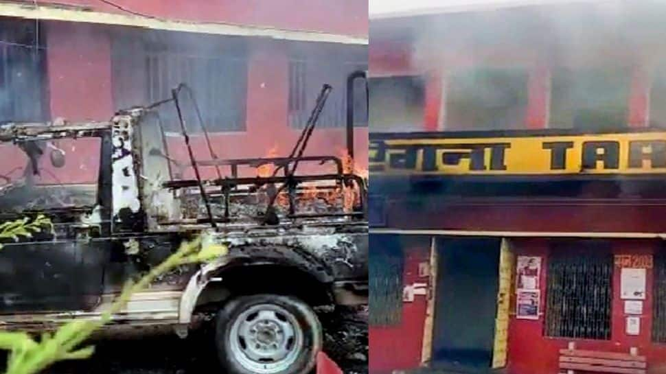 Agnipath scheme: Violent protests continue in Bihar– railway station, police jeep set ablaze, cops injured