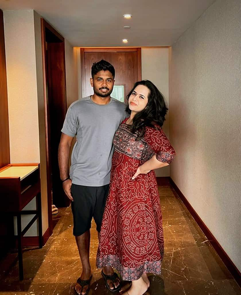 Sanju Samson's wife Charulatha