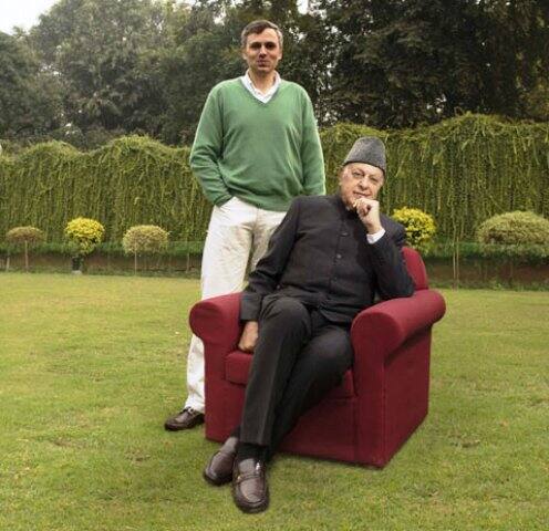 Farooq Abdullah with Omar Abdullah