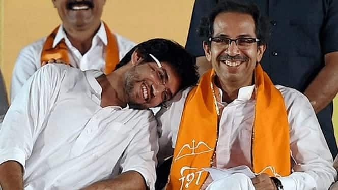 Aaditya with Uddhav Thackeray