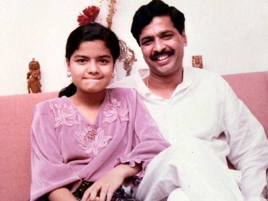 Poonam Mahajan with Pramod Mahajan