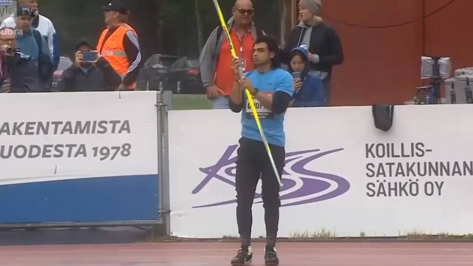 WATCH: Neeraj Chopra&#039;s FIERY throw of 86.69m that won him gold at 2022 Kuortane Games