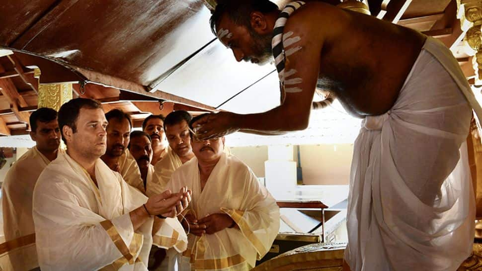 Rahul Gandhi offers prayers in Kerala