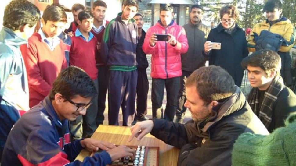 Rahul plays chess with specially-abled kids