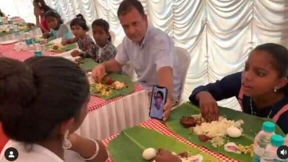 Rahul Gandhi eats Easter lunch with kids in Kerala 