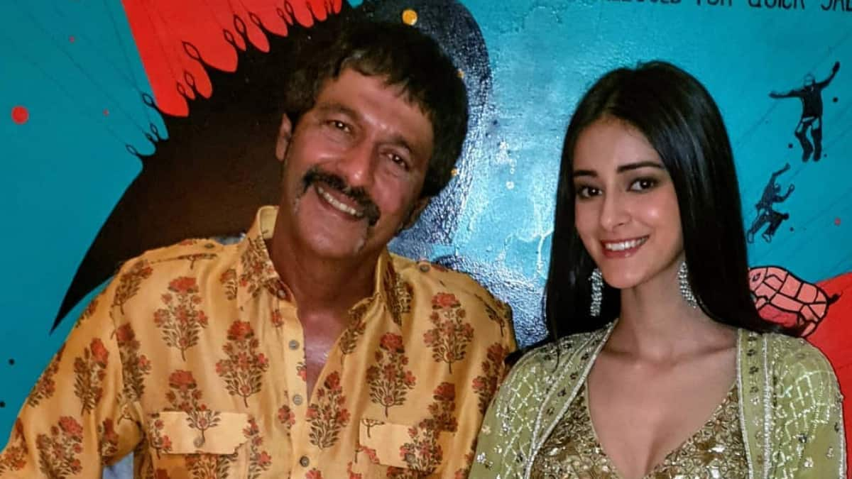 Chunky Panday and Ananya Panday