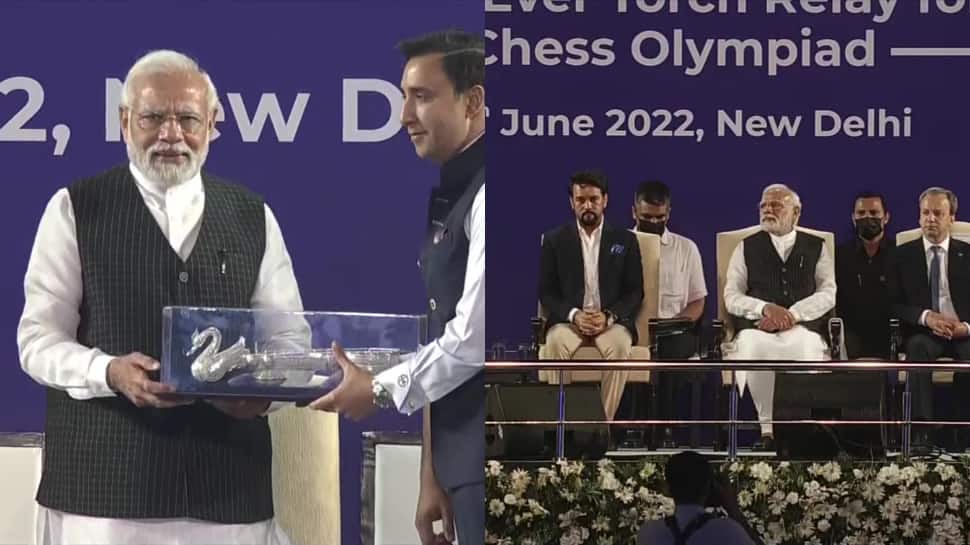 PM Modi launches historic torch relay for the 44th Chess Olympiad