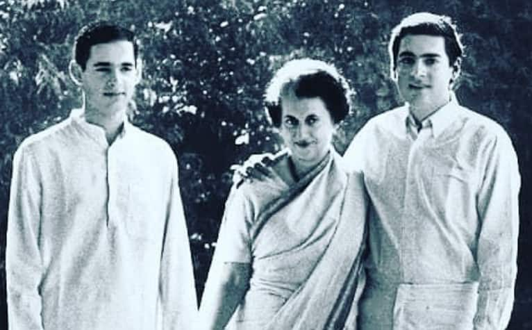 Rajiv Gandhi was next in line as Indira Gandhi's heir