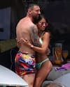 Lionel Messi goes shirtless with wife Antonella