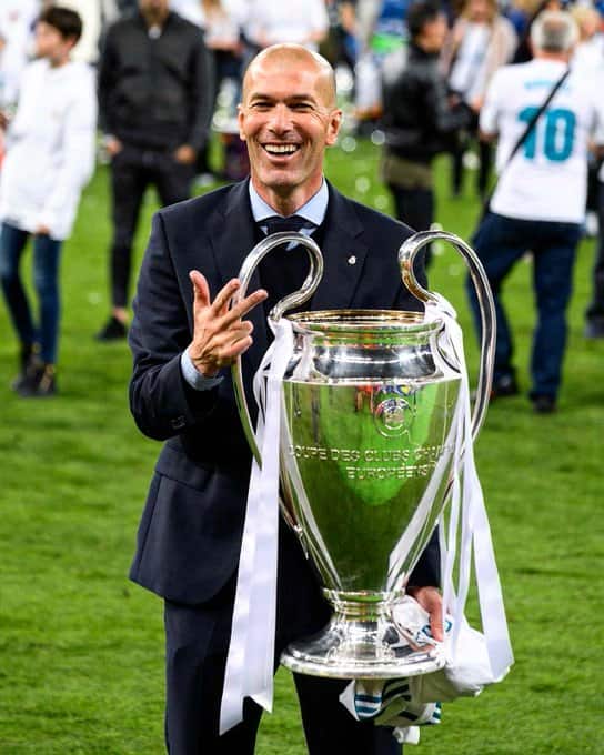 Three consecutive UEFA Champions League titles as coach