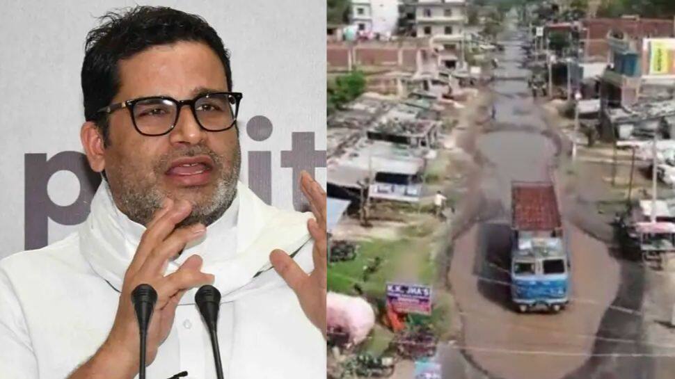 &#039;Jungle raj of 1990s’: Prashant Kishor’s dig at Nitish Kumar over giant potholes on Bihar National Highway