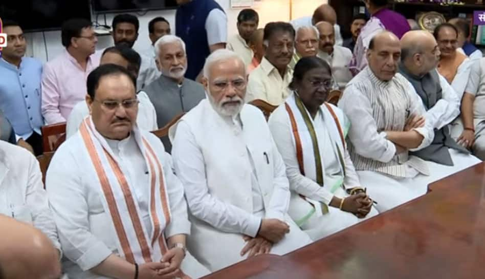 Presidential polls 2022: NDA candidate Draupadi Murmu files nomination; PM Narendra Modi among her proposers