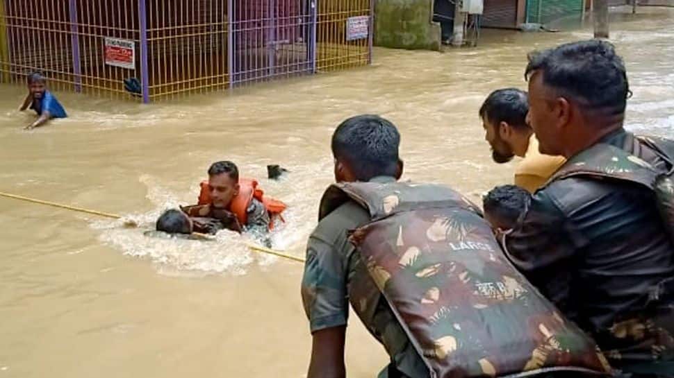 Silchar submerged in water, rescue operations on