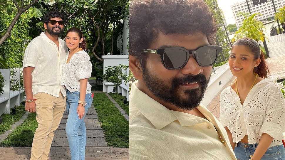 Nayanthara and Vignesh give out couple goals in twinning white outfits, see PICS from Thailand