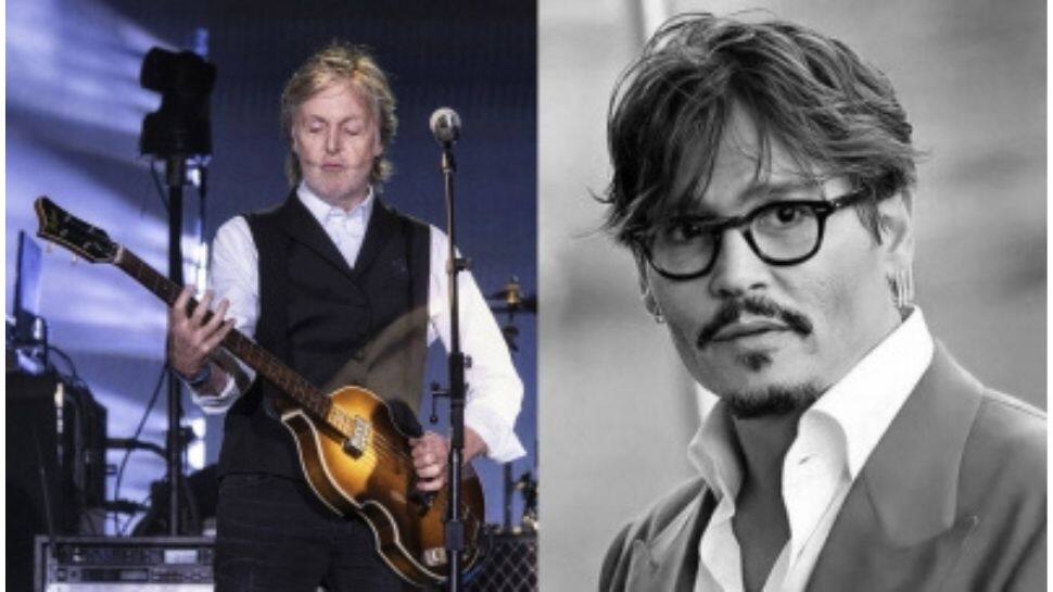 Paul McCartney features Johnny Depp footage during Glastonbury set