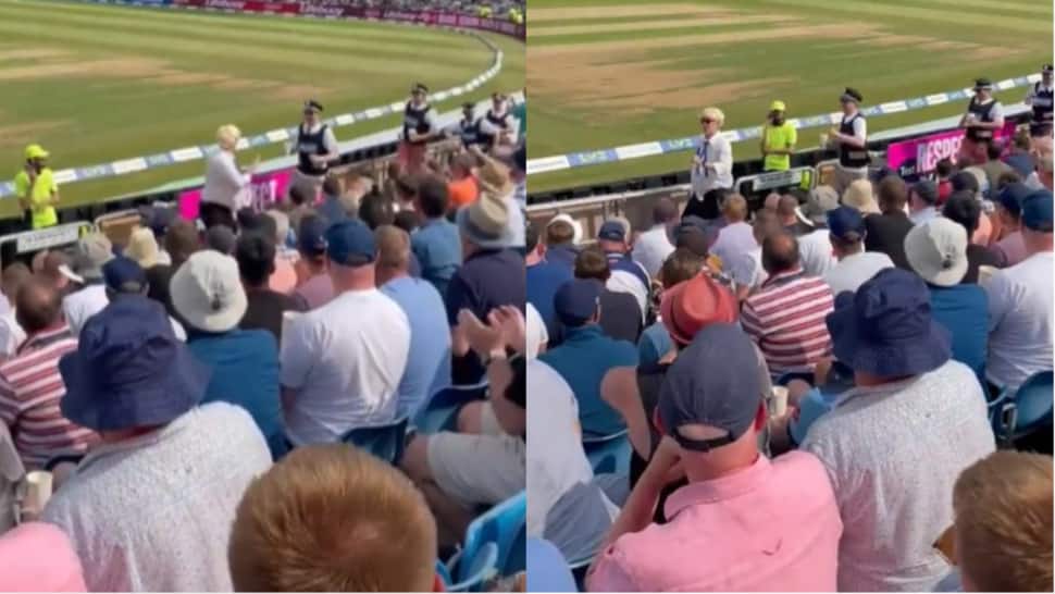 &#039;Boris Johnson&#039; chased by police during England vs New Zealand Test match at Headingley - Watch
