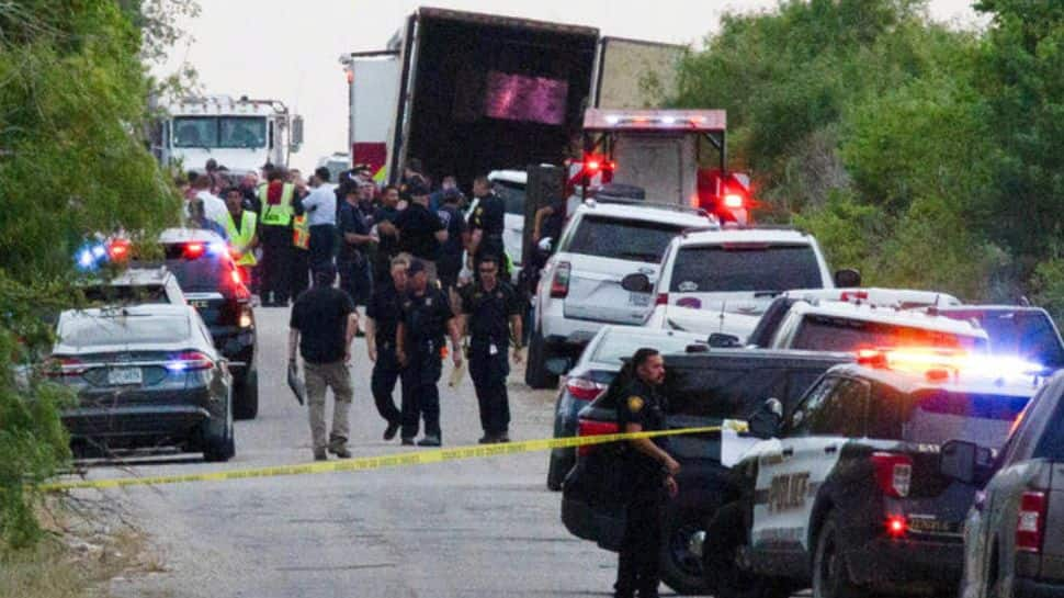  Bodies of 46 dead migrants discovered inside a tractor-trailer in Texas