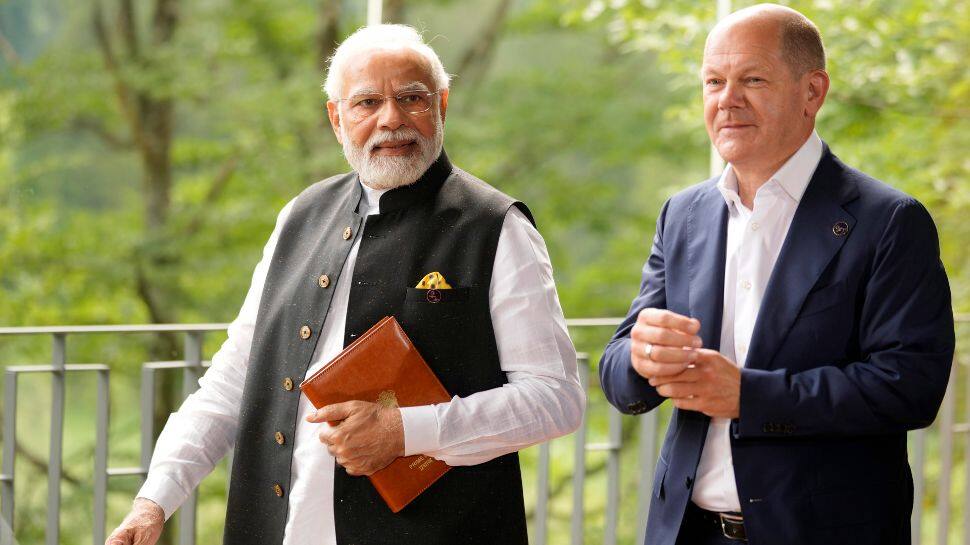 German Chancellor with PM Modi