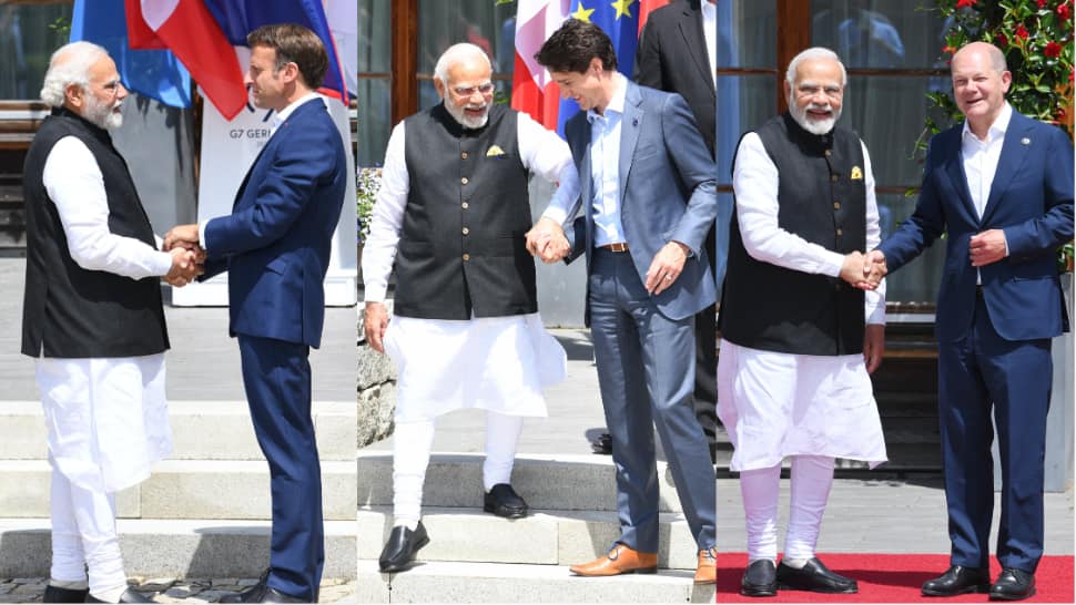 PM Modi meets Joe Biden, Emmanuel Macron, other world leaders at G7