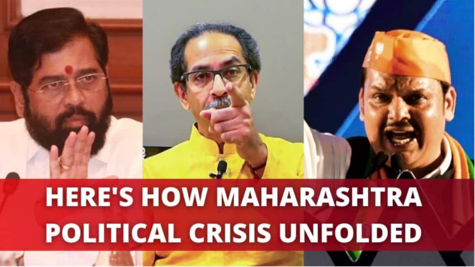 Eknath Shinde-led Sena MLAs bring down Uddhav Thackeray&#039;s govt, all eyes now on Fadnavis - Here&#039;s how Maharashtra political crisis unfolded