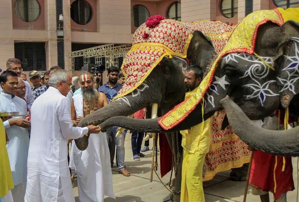 The Rath Yatra chariot is dismantled when it returns