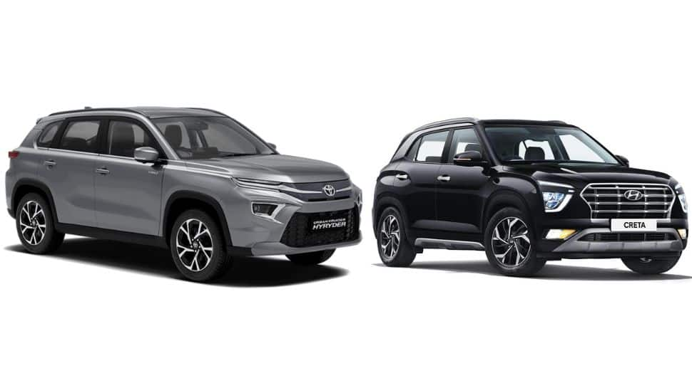 Toyota Urban Cruiser Hyryder vs Hyundai Creta mid-SUV spec comparison: Price, features, and more