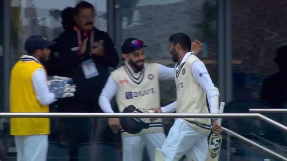 WATCH: Virat Kohli&#039;s HILARIOUS reaction goes viral as Jasprit Bumrah smokes Stuart Broad in IND vs ENG 5th Test