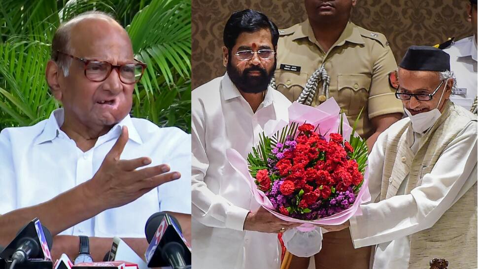 Sharad Pawar takes a dig at Koshyari for offering sweets to Eknath Shinde, says seeing some &#039;qualitative changes&#039; in Maha governor
