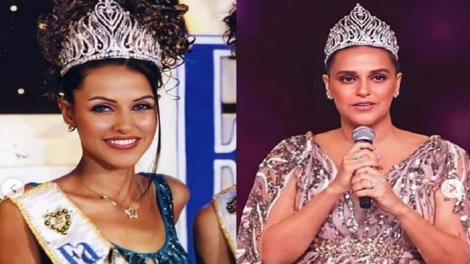 Neha Dhupia wears crown once again on completing 20 years as &#039;Miss India&#039;