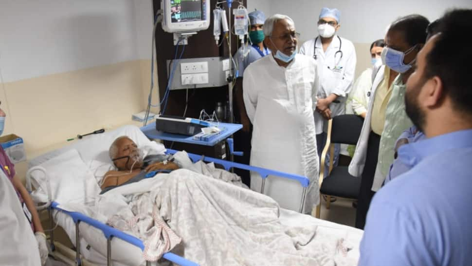 Lalu Prasad Yadav in hospital: Bihar CM Nitish Kumar meets RJD chief, prays for his quick recovery