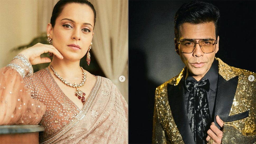 Kangana Ranaut's potshot at Karan Johar ahead of 'Koffee With Karan 7', says 'ghar mein ghusss ke mara tha' Kangana Ranaut's potshot at Karan Johar ahead of 'Koffee With Karan 7', says 'ghar mein ghusss ke mara tha'
