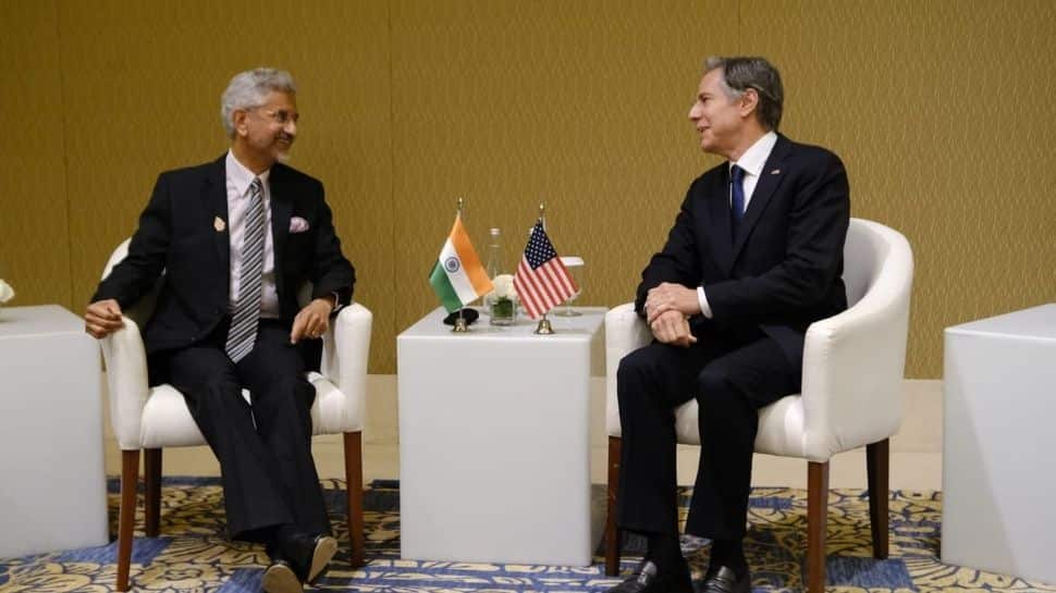 EAM S Jaishankar meets US Secretary of State Antony Blinken in Bali on sidelines of G-20 foreign ministers&#039; meeting
