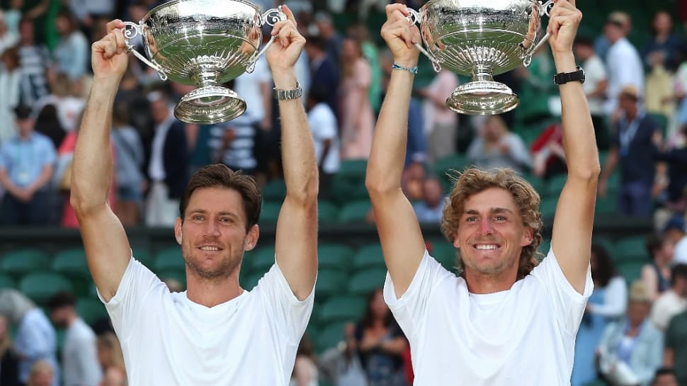 Wimbledon 2022 Australia's Matthew Ebden and Max Purcell clinch men's