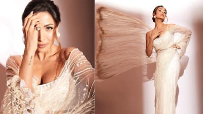 Malaika Arora bewitches in dazzling white saree
