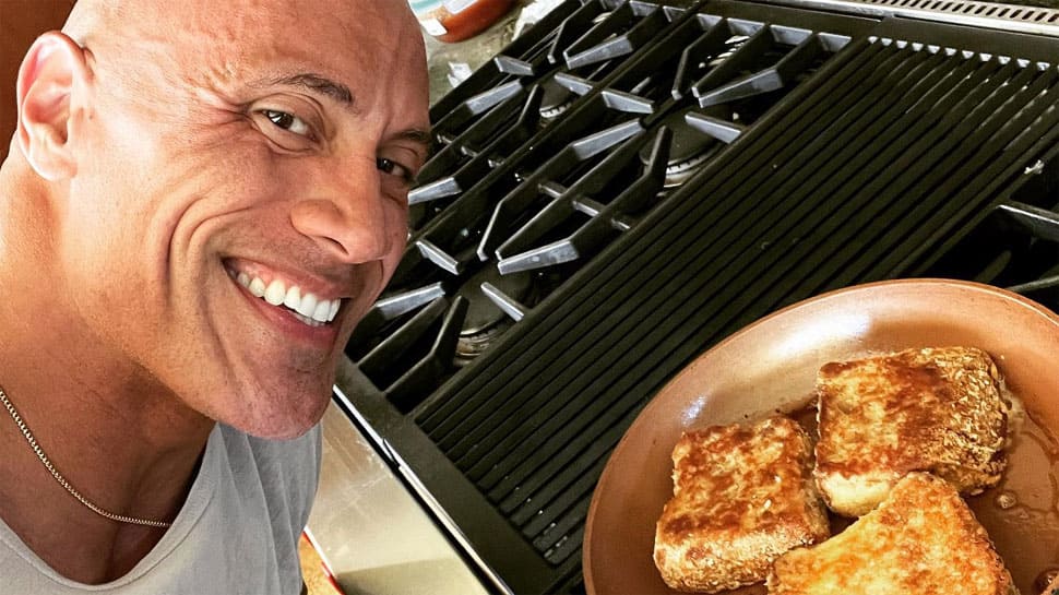 Dwayne Johnson aka The Rock teases his cheat-meal breakfast - WATCH