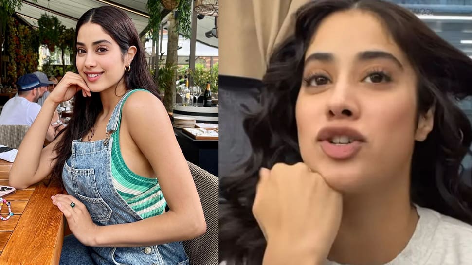 Janhvi flaunts her &#039;Kapoor Jawline&#039; in latest video, copies uncle Anil&#039;s style- WATCH