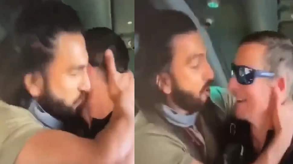 Netizens roast Ranveer Singh for kissing Bear Grylls; check memes here