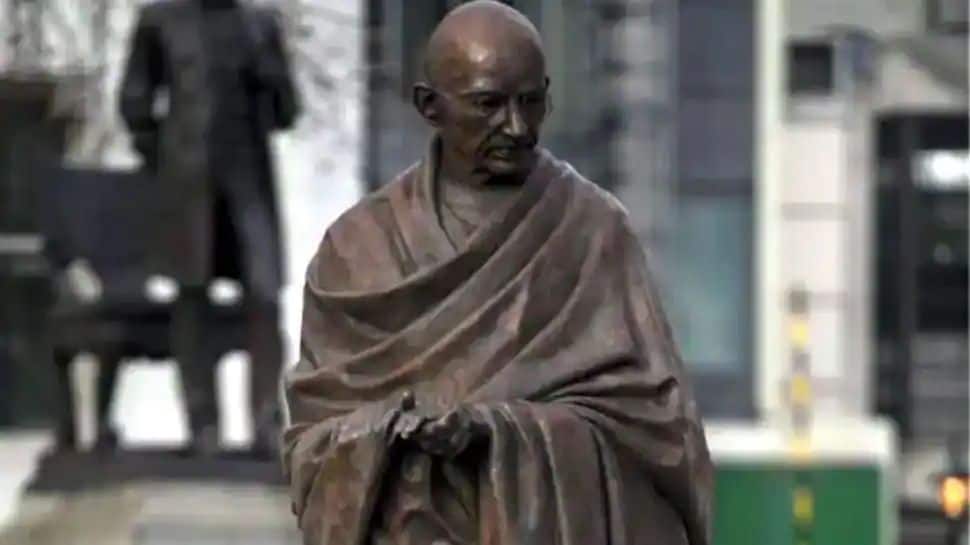 Mahatma Gandhi’s statue vandalised in Punjab’s Bathinda, probe on