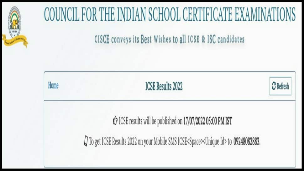ICSE Result 2022: CISCE ICSE Class 10 result Today, here’s how to check on SMS