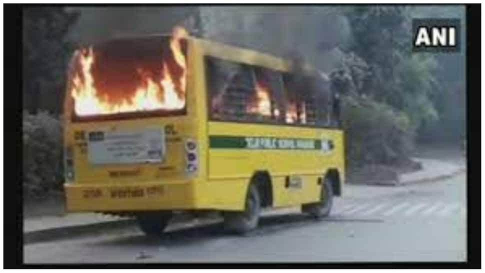 Violence breaks out in Tamil Nadu, protesters set school buses on fire over girl student&#039;s suicide