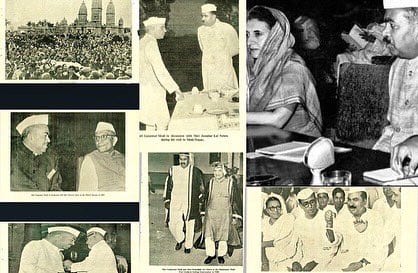 Modi's with Indira Gandh and Nehru 