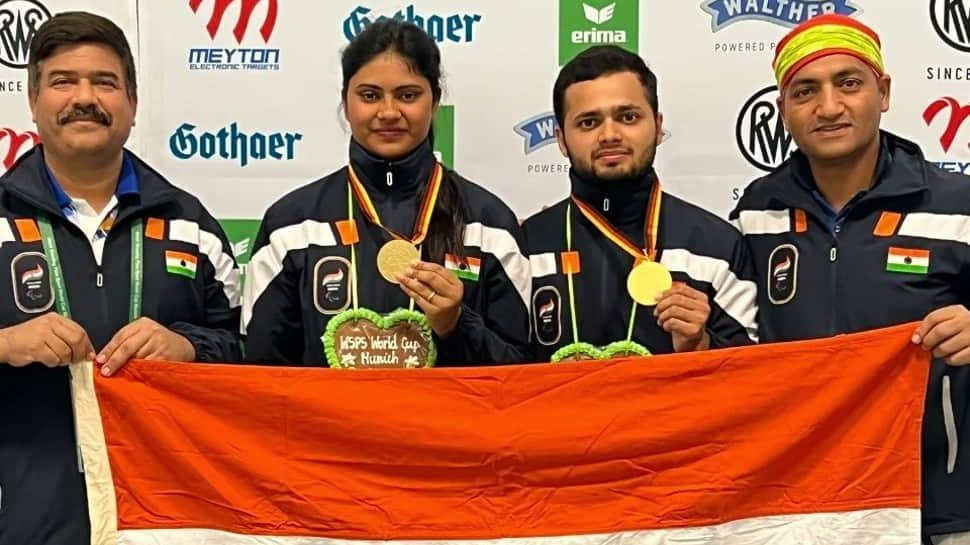 Para-shooting World Cup: Manish Narwal and Rubina Francis clinch gold for India